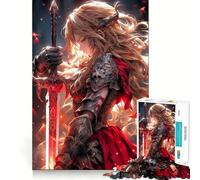 Valkyrie Angel Adult Jigsaw Puzzles1000 Pieces Brain Game Gift High Precision Die Cut Relaxing Indoor Group Activity (38x52cm)