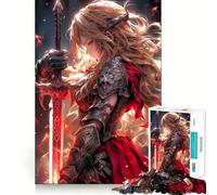 Valkyrie Angel Jigsaw Puzzles 1000 Mental Focus Game Precision Cut Smooth Edges Meaningful Connection Building Game (38x26cm)