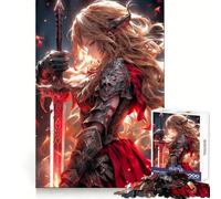 Valkyrie Angel Jigsaw Puzzles for Adults1000 Pieces Mental Exercise Tranquil Escape Snug Lock Nice Gift (38x26cm)