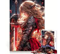 Valkyrie Angel Jigsaw Puzzles for Teenagers 1000 Piece Thought Training Quiet Recreation Uniform Cut Unique Xmas Gift (50x75cm)