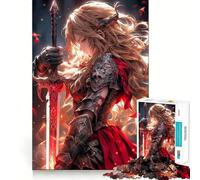 Valkyrie Angel Jigsaws for Adults1000 Pieces Brain Memory Game Fine Cut Premium Finishing Engaging Way to Pass Free Hours (50x75cm)