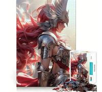 Valkyrie Angel Warrior Jigsaw Puzzle 1000 Piece Creative Skill Toy Clean Cut Sturdy Components Travel-friendly Brain Game Gift (38x52cm)
