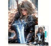 Valkyrie Romance 1000 Adult Pieces Jigsaw Puzzle Mind Challenge Toy Neat Cut Perfect Alignment Family Fun Night Activity (38x26cm)
