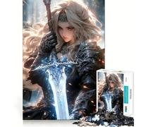 Valkyrie Romance Adults 1000 Pieces Puzzle Mind Training Fun Burr Free Clean Cut Pieces Heartwarming Gathering Activity (38x52cm)