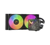 Valkyrie V240 Lite ARGB LCD AIO Hydro CPU Cooler, Black, 2 x 120mm B12 fans, 3.5