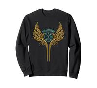 Valkyrie Vegvisir Nordic Mythology Tribal Valkyrie Wings Sweatshirt