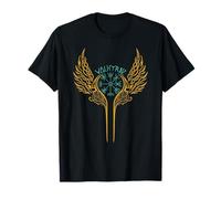 Valkyrie Vegvisir Nordic Mythology Tribal Valkyrie Wings T-Shirt