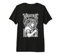 Valkyrie Viking Strong Woman Female Norse Warrior Ravens Premium T-Shirt