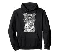 Valkyrie Viking Strong Woman Female Norse Warrior Ravens Pullover Hoodie