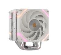 Valkyrie Vind SL125 CPU Air Cooler - 2×120mm ARGB PWM Fans (Standard + Reversed) - 230W TDP - 6 Copper Heatpipes - AMD AM5, AM4 - INTEL LGA 1851, 1700, 1200/1151 Compatible - Sync Ready | White