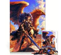 Valkyrie with Griffin 1000 Piece Jigsaws for Teenagers Cognitive Recall Casual Relaxation Sharp Cut Ideal Present (38x52cm)