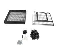 Valla de ejercicio para perros, de hierro, minimalista, que ahorra espacio, para uso en interiores y exteriores, resistente y duradero, para perros pequeños y medianos