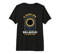 Valladolid Espana Spain Solar Eclipse August 12, 2026 Premium T-Shirt