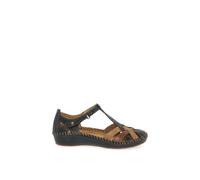 Pikolinos Leather Flat Sandals P. Vallarta 655 Navyblue