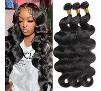 Vallbest Body Wave Bundles Human Hair Bundles 10A Grade 100% Unprocessed Brazilian Virgin Hair Bundles Body Weave Wavy Bundles Human Hair (16 18 20)