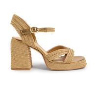 Valle/142 10 cm Sandals - female - Castañer - High Heel Sandals - Yellow - 7 UK - Shoes 7 UK