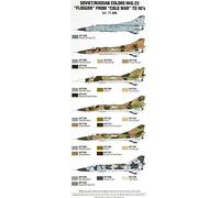 Vallejo 071606 AV Model Air Set Soviet MiG-23 Flogger “Cold War” to -90's Model Kit, Various, 17 ml