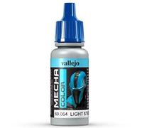 Vallejo 17 ml "AV Mecha Color" Acrylic Airbrush Colour - Light Steel