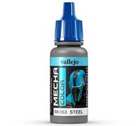 Vallejo 17 ml "AV Mecha Color" Acrylic Airbrush Colour - Steel