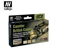 Vallejo 17ml x 6 71211 Model Air Set - British Caunter Colors