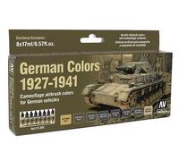 Vallejo 17ml x 8 71205 Model Air Set - German Colours 1927-1941