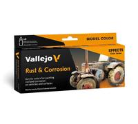 Vallejo 18ml x8 70262 Model Color Acrylic Paint Set - Rust & Corrosion