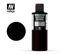 Vallejo 200ml 74602 Acrylic Polyurethane - Primer Black