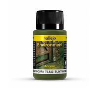 Vallejo Weathering Effect Bottle - Slimy Grime Dark - 40 ml, Green
