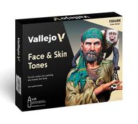 Createx Vallejo Model Color Set – Face & Skin Tones (16)