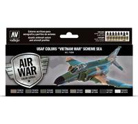 Vallejo 71204 17ml x8 Model Air Paint Set - USAF colors Vietnam SEA