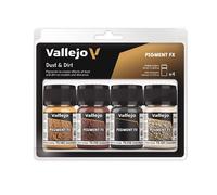 AV Vallejo Pigments Set - Dust & Dirt, 35 ml (Pack of 4)