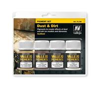 AV Vallejo Pigments Set - Dust & Dirt, 35 ml (Pack of 4)