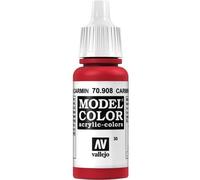 Vallejo 908 Model Colour Carmine Red 17ml Paint Dropper Bottle