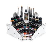 Vallejo Accesorios - Paint Stand Display Corner Module 27 cm x 27 cm x 11 cm for Organizing Miniatures and Paints, Ideal for Hobbyists and Artists