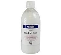Vallejo : Acrylic Fluid Gloss Medium : 500ml