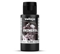 Vallejo Acrylic Primer, Fast-Drying Black Paint for Airbrush, Ideal for Modeling and Miniatures, 60 ml