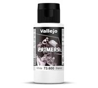 Vallejo Model Color Primer – Fast-Drying Acrylic Airbrush for Modeling & Miniatures – 60 ml White