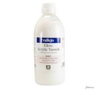Vallejo Acrylic Quick Drying Gloss Varnish Water-Based 500ml For Crafts Painting