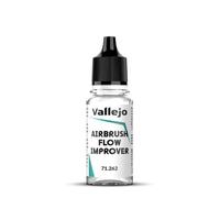 Vallejo Airbrush Flow Improver, Enhances Paint Flow for Airbrushing, 18 ml, Ideal for Smooth Application and Detail Work