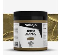 Vallejo : Artist Acrylic Paint : 500ml Pot : Antique Gold