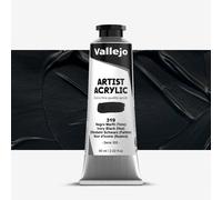 Vallejo : Artist Acrylic Paint : 60ml : Ivory Black