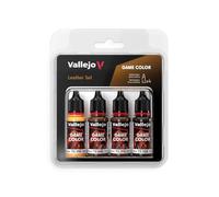 Vallejo AV Game Color Set - Leather Colors (x4)