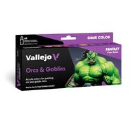 VAL72192 - AV Vallejo Game Color Set - Orcs & Goblins (x8)