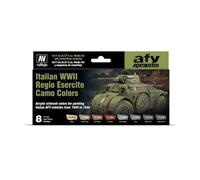 Vallejo AV Model Air Set - Italian WWII Camo Colors (x8)