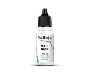 Vallejo Base Mate Incoloro 18 ml, Acrylic Paint for Miniatures and Models, Smooth Finish, Quick Drying, Non-Toxic Formula, Ideal for Airbrushing and Brush Application