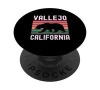 Vallejo California Bear Bay Area Retro Northern Nor Cali 707 PopSockets Adhesive PopGrip