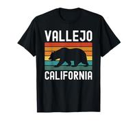 Vallejo California Bear Bay Area Retro Northern Nor Cali 707 T-Shirt