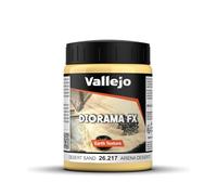 Vallejo Diorama FX Desert Arena 200ml Acrylic Paint, Water-Based, Realistic Finish, High-Density Light Brown Paste for Simulating Sand Textures in Dioramas and Models