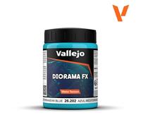 Vallejo Diorama FX Water Effects - Mediterranean Blue 200ml