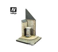 Vallejo Diorama SC004 Street Corner with Water Pump Normandy 1/35 - Unpainted